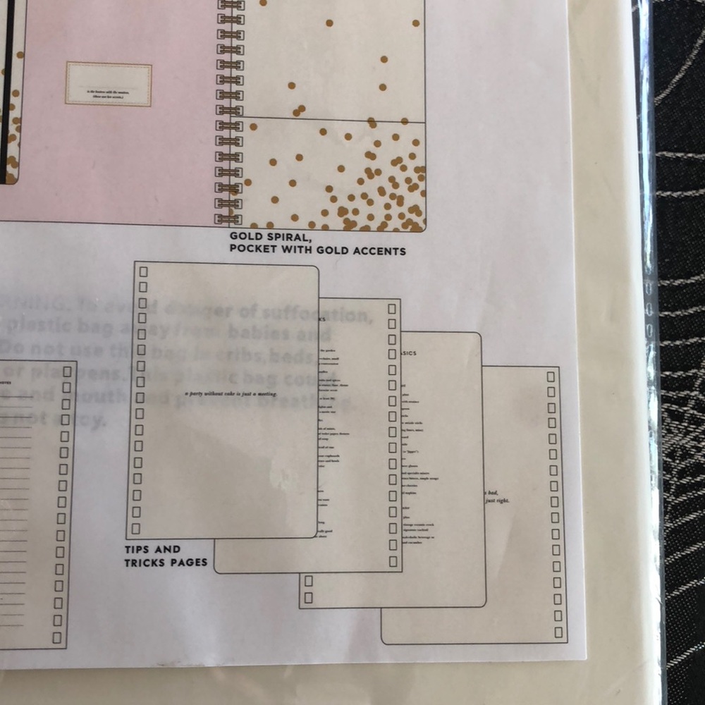New! Kate Spade Confetti Party Planning Book - Picture 7 of 7